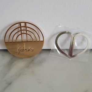 New never used DIOR bookmark bundle Christian Dior Paris Heart & J'adore gold